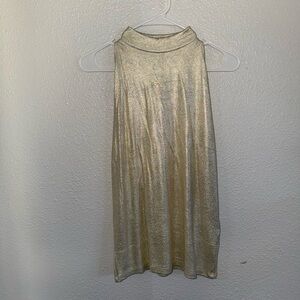 Zara Gold Sleeveless Top